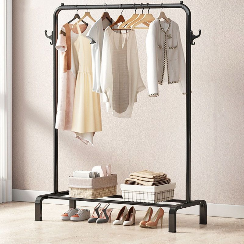 Coat Rack Storage Shelf Metal Hanging Hook Hall Stand Living Room