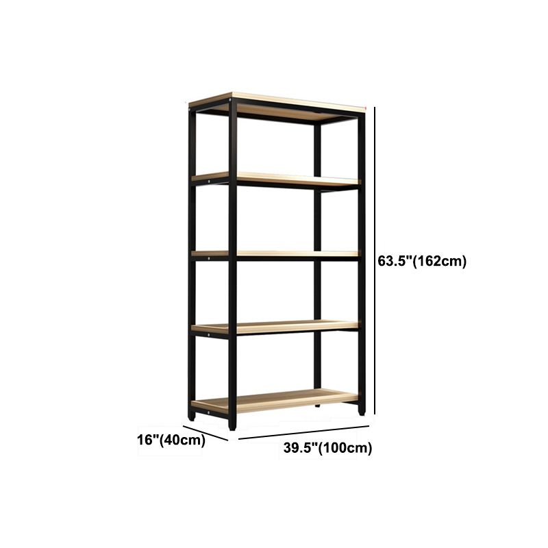 Metal Etagere bibliothèque industrielle Open Back Book Shelf avec étagères pour le bureau et la maison