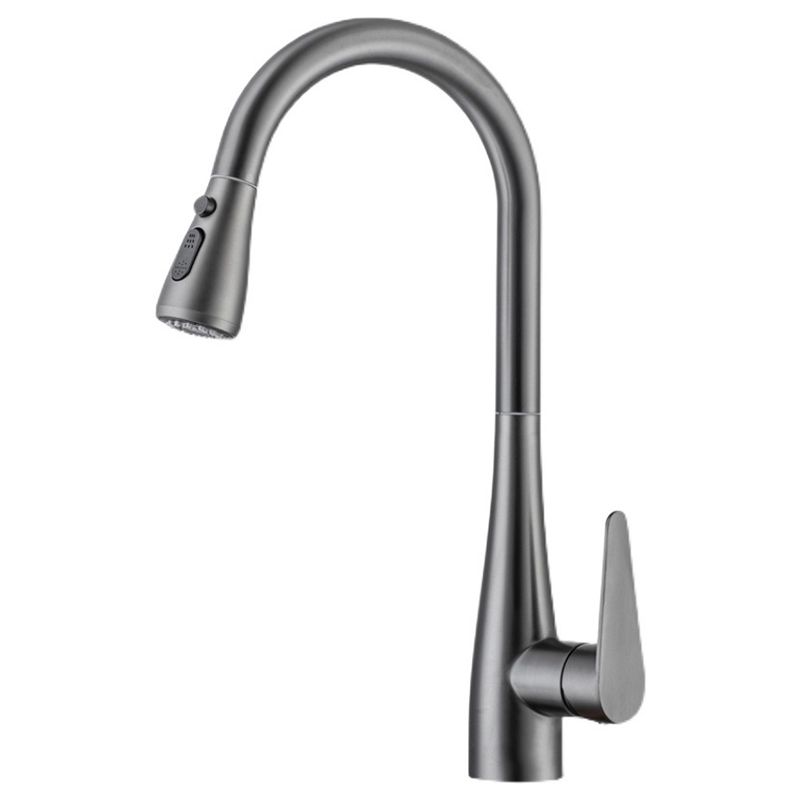 Modern 1-Handle Kitchen Faucet Stainless Steel Standard Kitchen Faucet