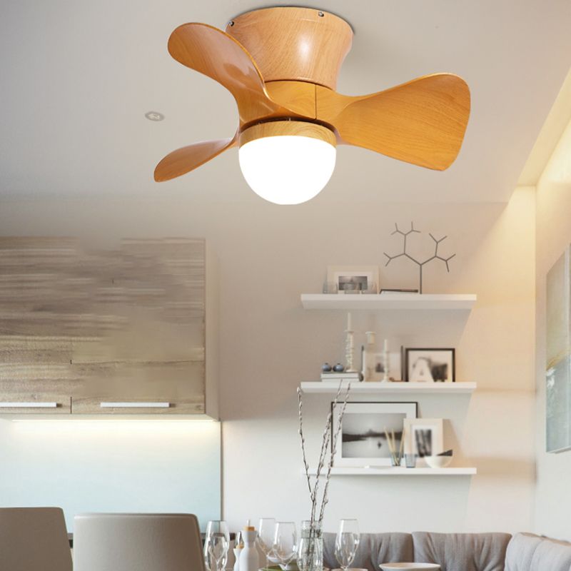 Nordic Style Ceiling Fan Lamp Ball Shape Ceiling Fan Light for Children's Room