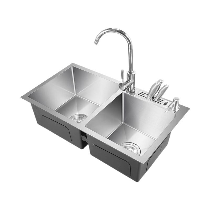 Kitchen Sink Soundproof Design Stainless Steel Drop-In Kitchen Sink