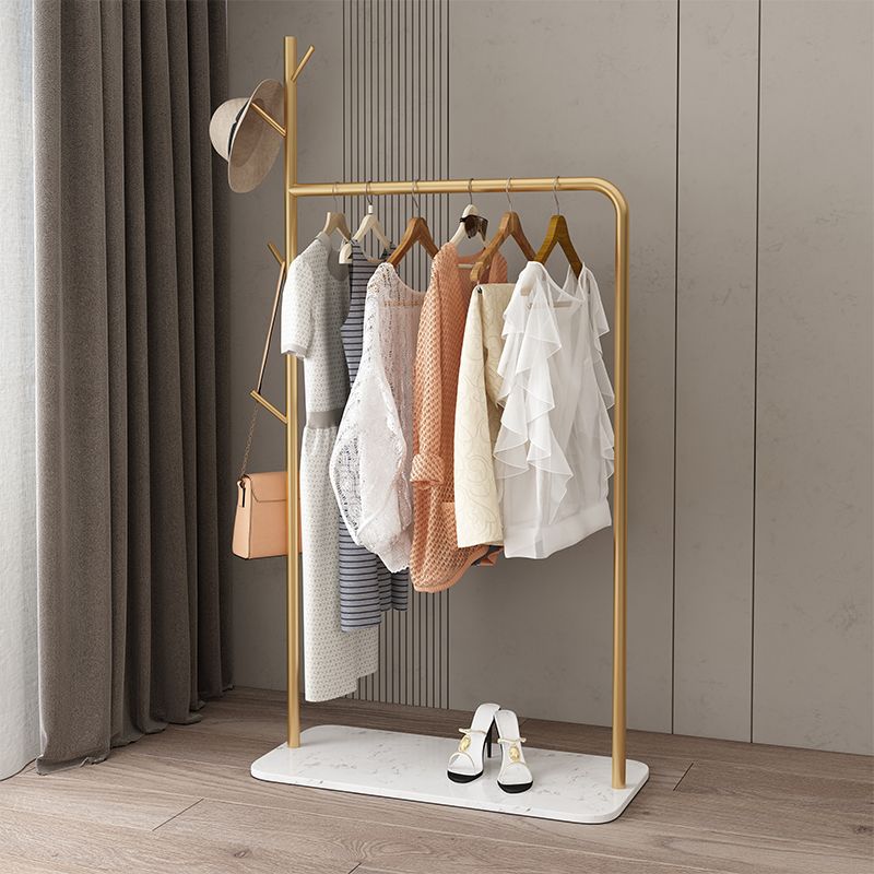 Contemporary Plain Hall Tree Coat Hooks Metal Coat Rack for Bedroom