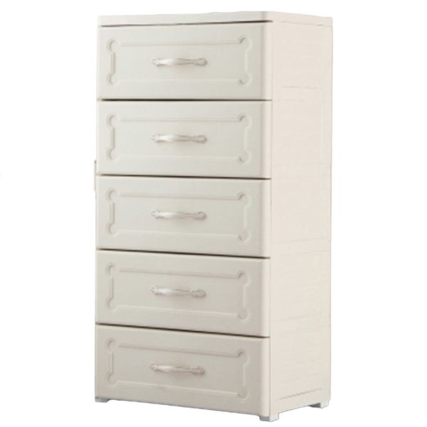 Modern Nursery Dresser Plastic Vertical Kids Furniture with Drawers