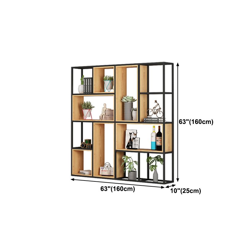 9.84"W Bookshelf Industrial Style Open Back Bookcase for Home and Office