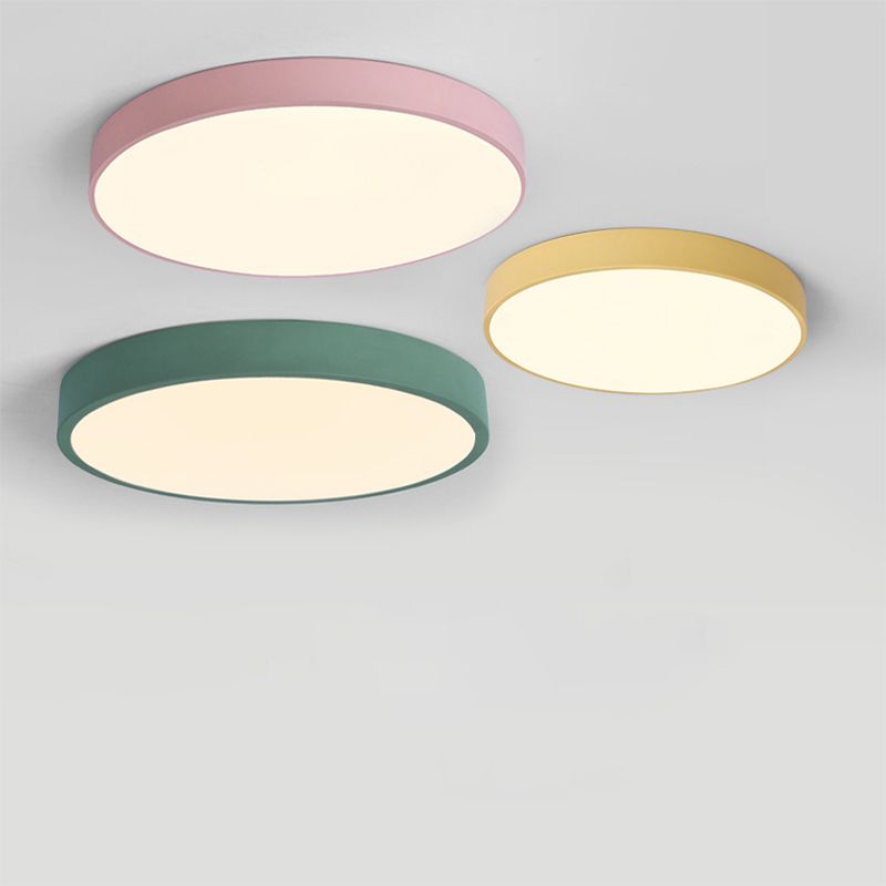 Acrilico Circular Flush Mount Led Luci Moderne Flushmount