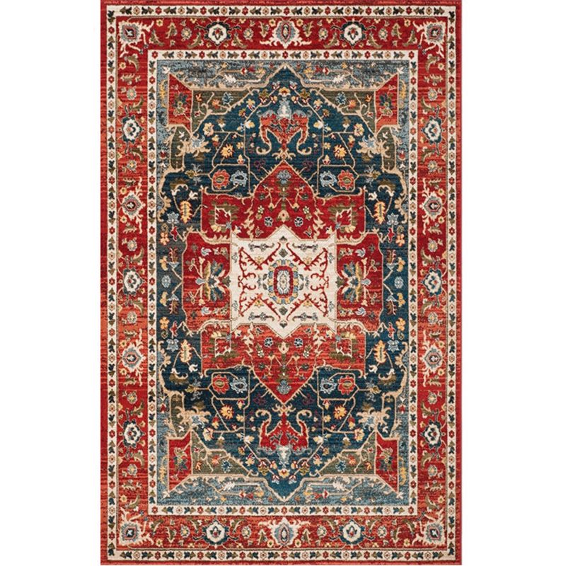 Antique Home Decoration Carpet Tribal Pattern Polyester Indoor Rug Stain Resistant Area Carpet