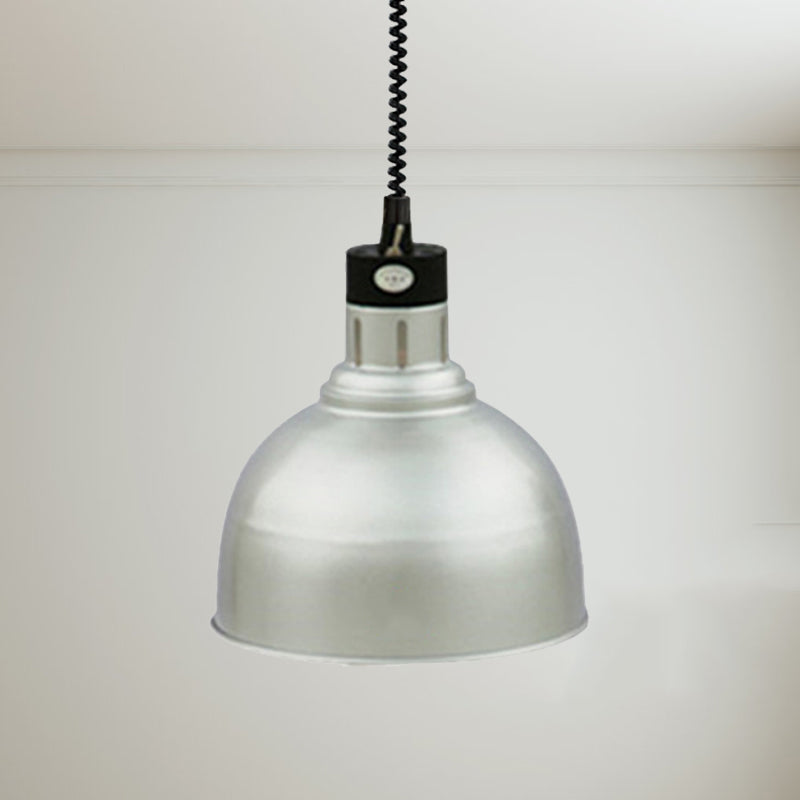 Retro Stylish Dome Suspension Light Ausleitbar 1 Kopfmetall -Anhängerbeleuchtung in Bronze/Kupfer für Innenräume