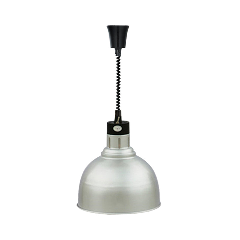 Retro Stylish Dome Suspension Light Ausleitbar 1 Kopfmetall -Anhängerbeleuchtung in Bronze/Kupfer für Innenräume