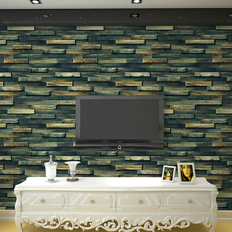 57.1-sq ft Brick-and-Mortar Wallpaper Dark Color Non-Woven Fabric Wall Decor, Moisture Resistant