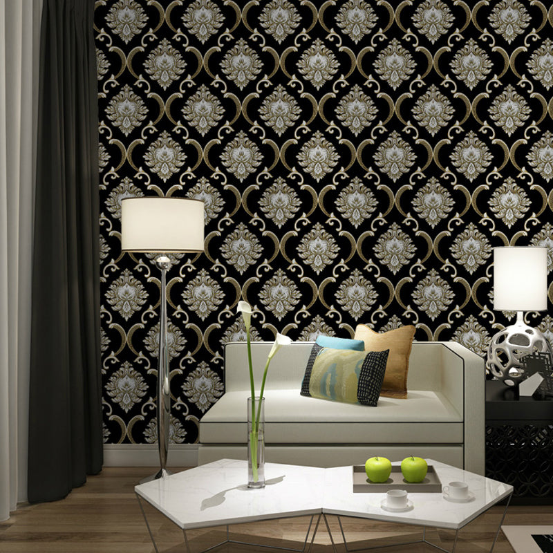 Glam Medallion Patterned Wallpaper for Dining Room 33' L x 20.5" W Wall Decor in Pastel Color