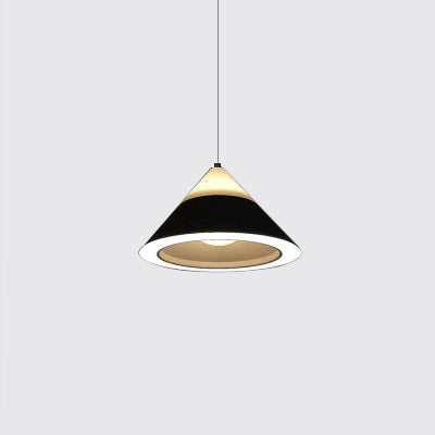 Black/Gray/Brown Cone Shade Hanging Light Metal Nordic 4 Lights Pendant Light for Dining Room