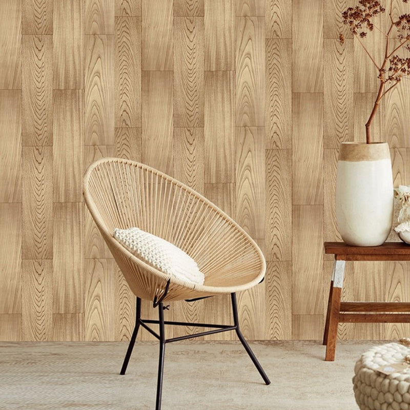 PVC Washable Adhesive Wallpaper Rustic Wood Effect Wall Covering for Home, Removable