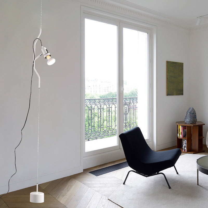 Ligne réglable Hanging Light Modern Style Metallic 1-Light Spot Light en rouge / blanc pour le salon