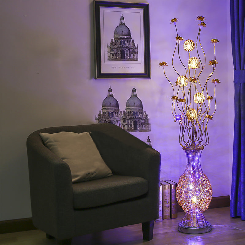 Light Art Lighting Art Lighting Art Light ART Flood Lamping lampada in piedi con arredamento floreale