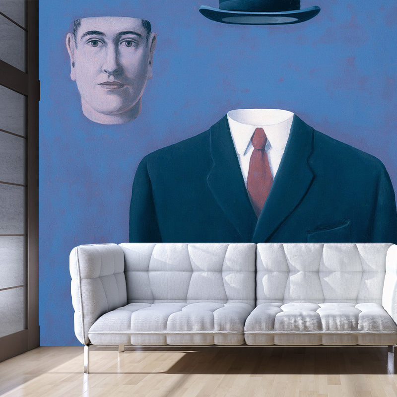 Black-Blue The Pilgrim Mural Decal Stain-Proof Surrealism Living Room Wall Covering