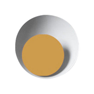 Circle Sconce Light Macaron Metal Black/Grey/Posa Lumo a monte a parete Light, 10 "/13" Dia
