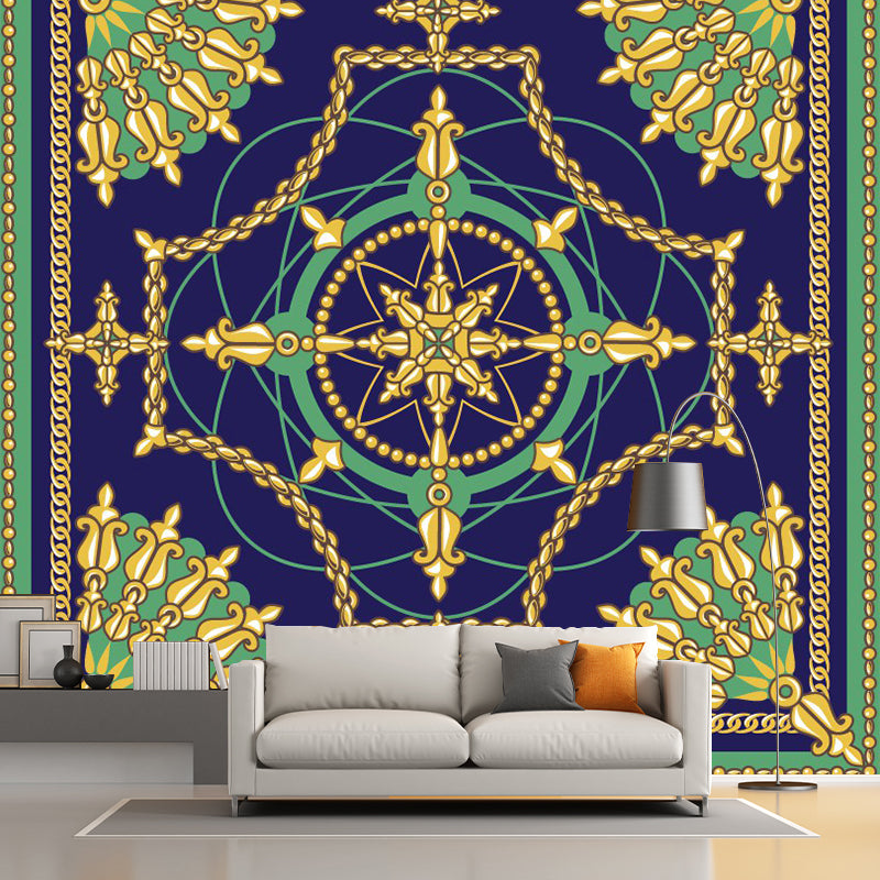 Illustration Fleur De Lis Mural Decal Large Wall Art for Living Room, Personalized Size