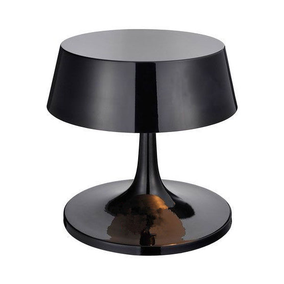 Smooth Drum Metal Desk Lamp Modern Style 3-Light Black/White Desk Lighting with Curvaceous Base for Living Room