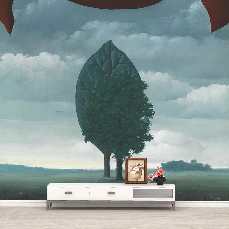 Smooth Big Red-Green Murals Surrealist Rene Magritte Artwork La Constellation Wall Decor, Optional Size