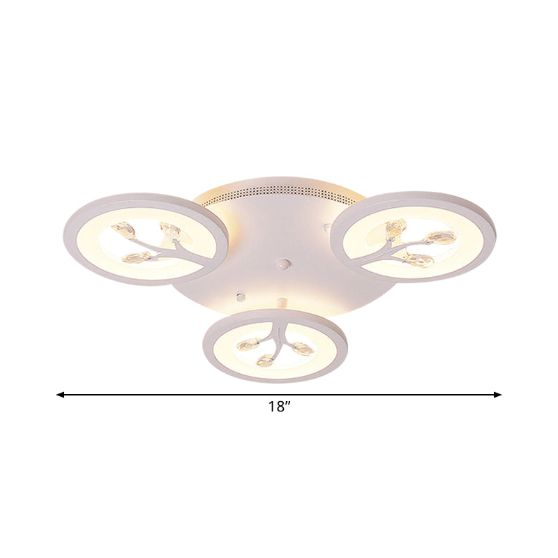 Luz de techo de montaje de rasguño de árbol acrílico LED moderno 3/6/9 LIGTRAS LISIÓN DE ILUMBAJE DEL TECO