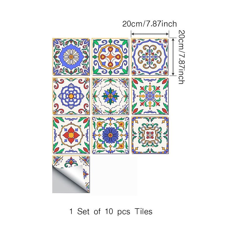 Self Stick Mandala Wallpaper Panels Boho Chic Easy Peel Off Kitchen Wall Decor, 4.3-sq ft