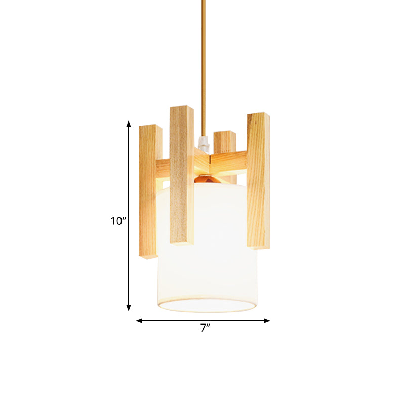 Barreau blanc petit léger suspension en tissu simple en tissu simple avec toit de cage en bois