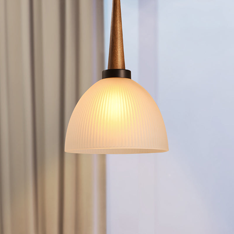 1 lamp hanglampje kit lodge koepel tint witte glazen ophanging verlichting voor eetkamer