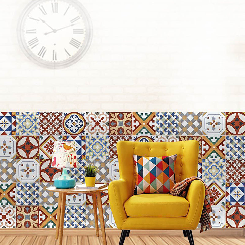 Boho Chic Latticework Wallpaper for Bathroom 10.8-Sq ft Wall Covering in Brown, Self-Stick