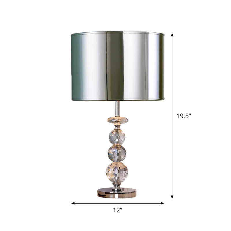 Éclairage de table de globe en cristal biseau