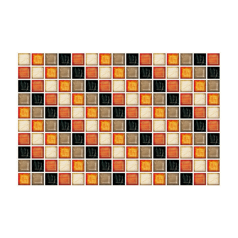 Diagonal Mosaics Wallpaper Panels Modern Self Sticking Living Room Wall Art, 7.8-sq ft