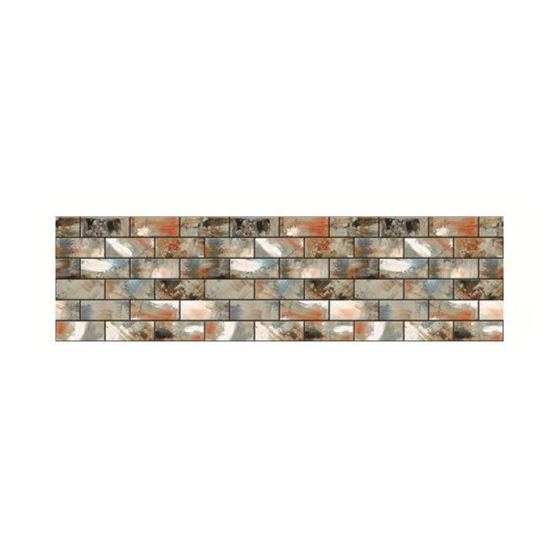 Grey-Green Brickwork Wallpapers Graffiti Cyberpunk Peel off Wall Art for Kitchen