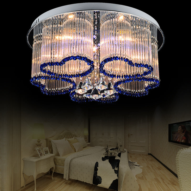 Chambre amour plafonnier cristal style moderne 3 / 5 lampe bleu plafonnier