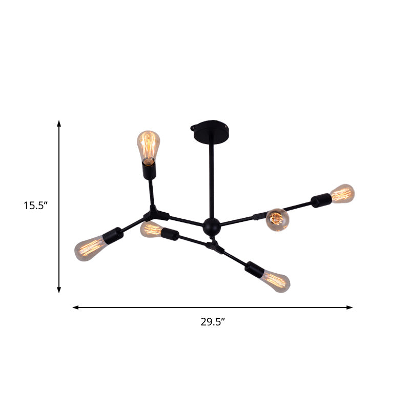 6/8/9 LUMIÈRES CHADELIER DE CHAMBRE AVEC SPOUTNIK MODADE MOCHERIST LECHEUR ALLUATION