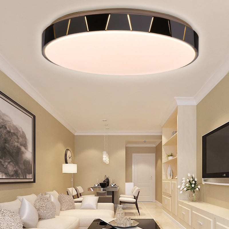 Acrilico Cerchio Soffitto Lampada Moderno LED Bianco Flush Montaggio Light Fixture in bianco / Warm / Natural Light