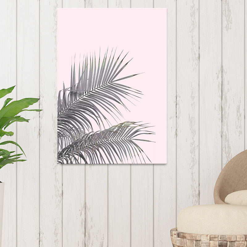 Tropical Plant Canvas Wall Art Soft Color Multi-Piece Wall Decor for Living Room