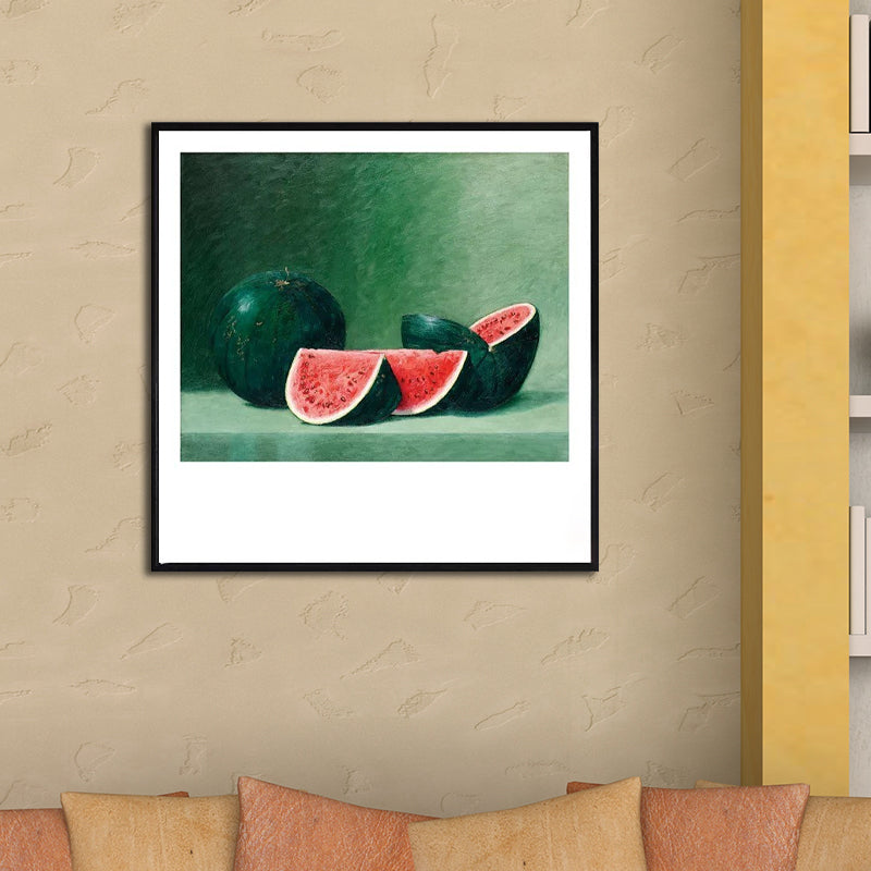 Still Life Fruit Canvas Painting Textured Retro Style House Interior Wall Art