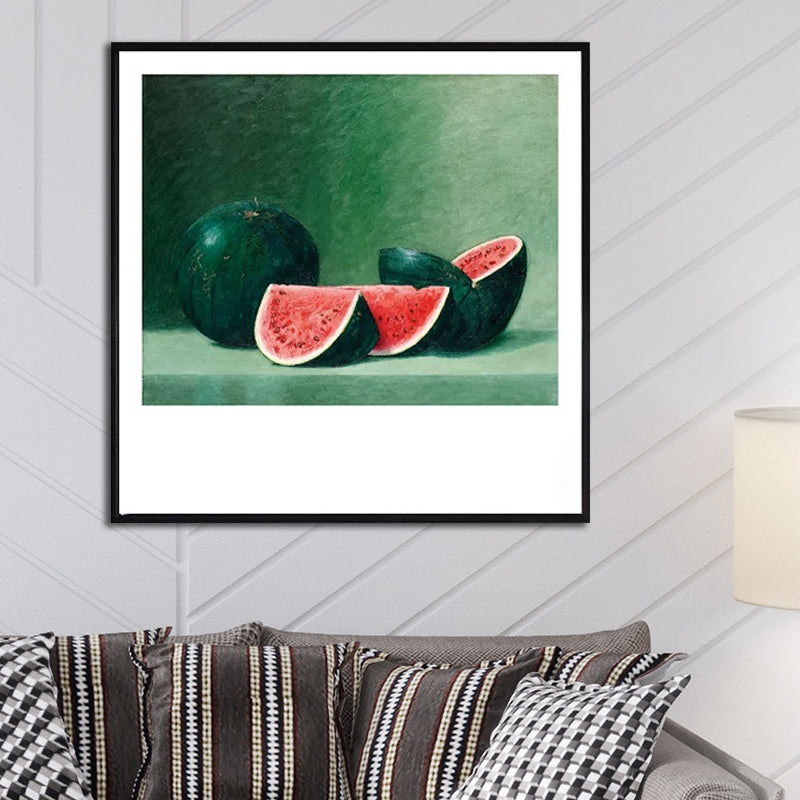 Still Life Fruit Canvas Painting Textured Retro Style House Interior Wall Art