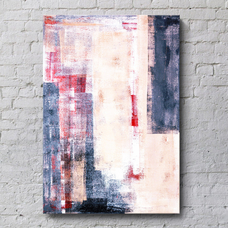 Inspiring Color-Blocking Painting for Living Room Abstract Canvas Wall Art, Textured