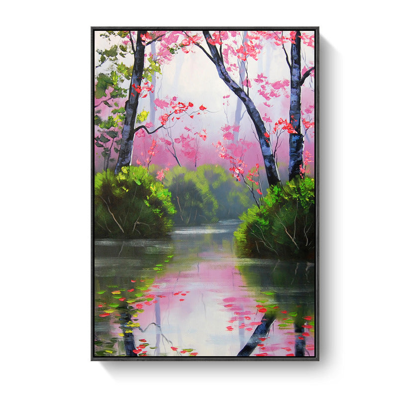 Scenery Painting Wall Decor Modern Style Textured Canvas Art Print for Living Room