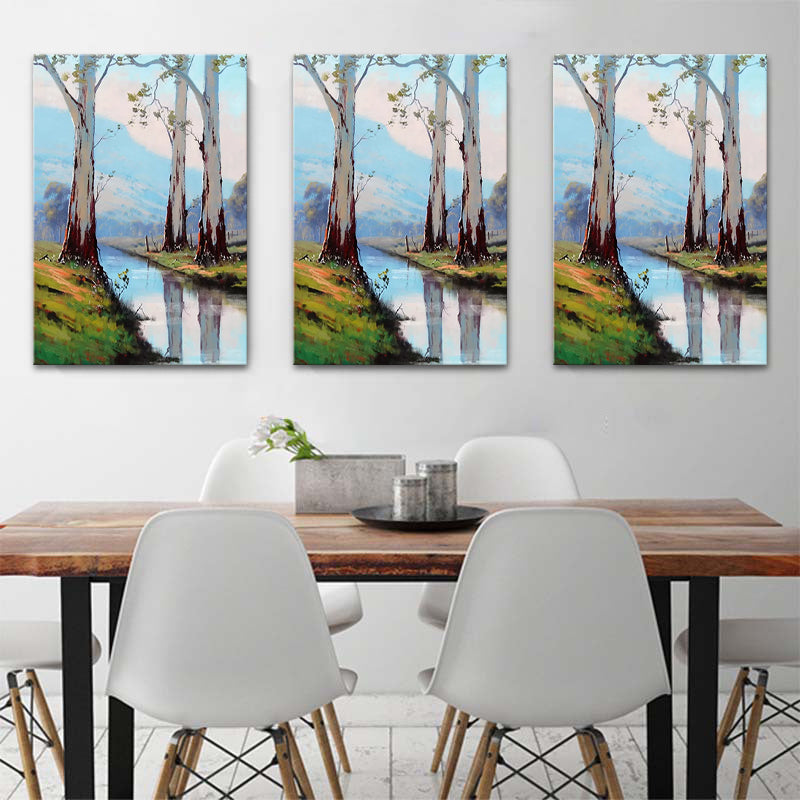 Scenery Painting Wall Decor Modern Style Textured Canvas Art Print for Living Room