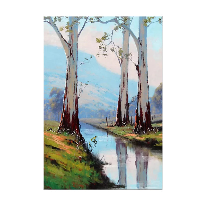 Scenery Painting Wall Decor Modern Style Textured Canvas Art Print for Living Room