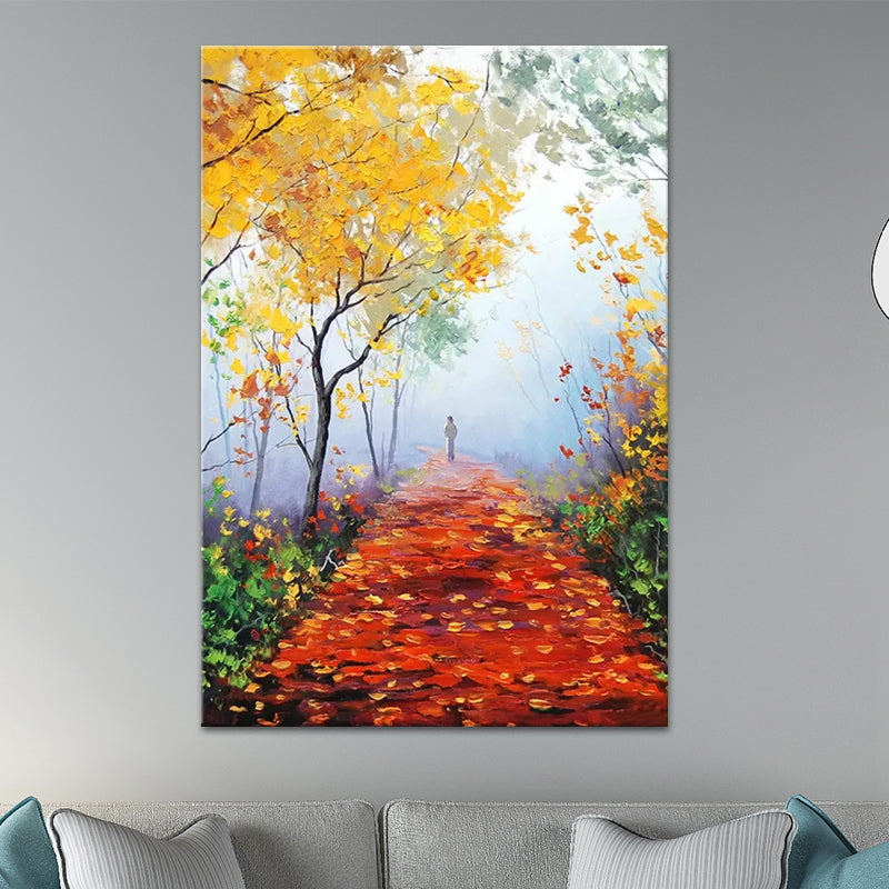 Scenery Painting Wall Decor Modern Style Textured Canvas Art Print for Living Room