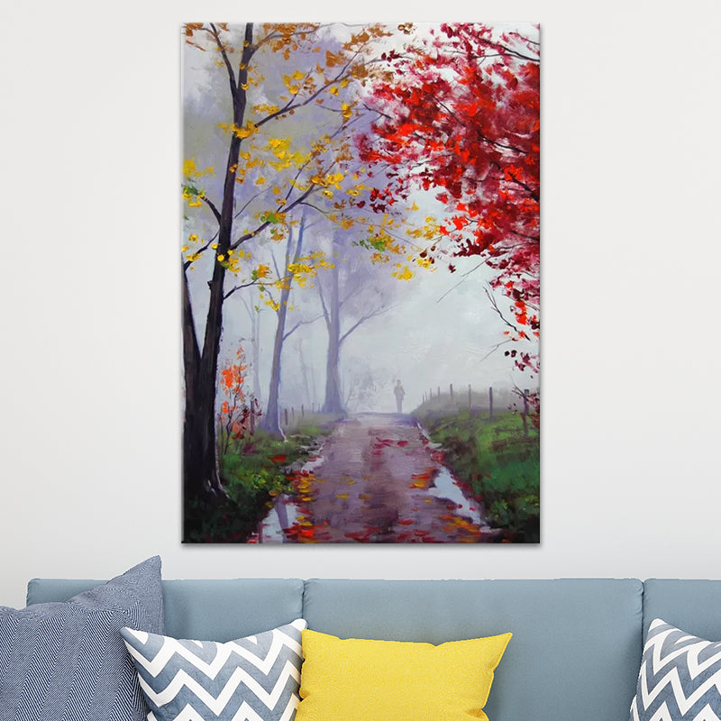 Scenery Painting Wall Decor Modern Style Textured Canvas Art Print for Living Room