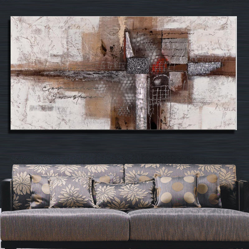 Textured Surface Abstract Wall Art Contemporary Canvas Painting for Home Interior