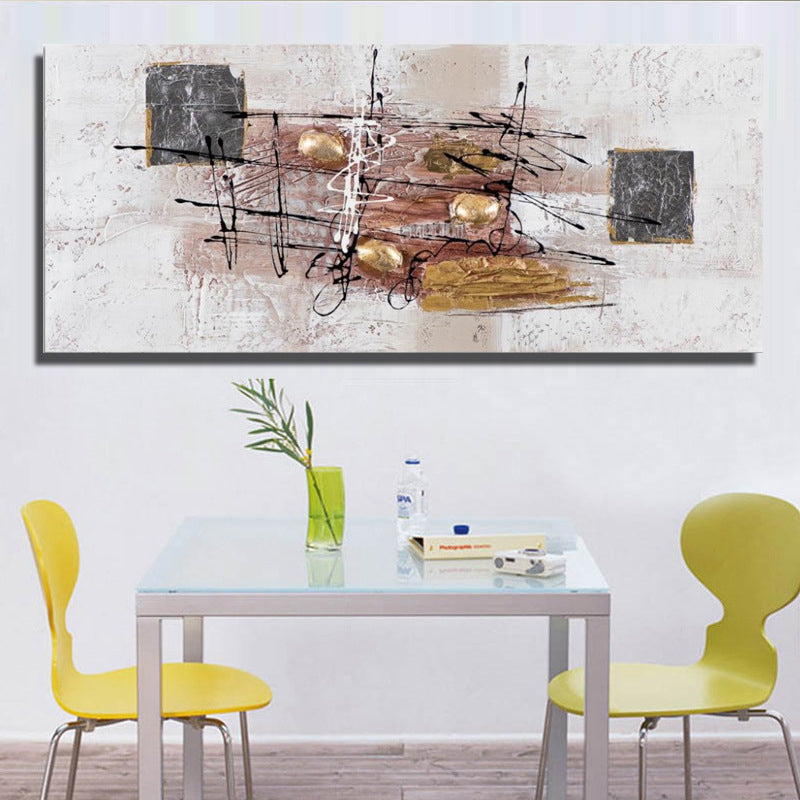 Textured Surface Abstract Wall Art Contemporary Canvas Painting for Home Interior