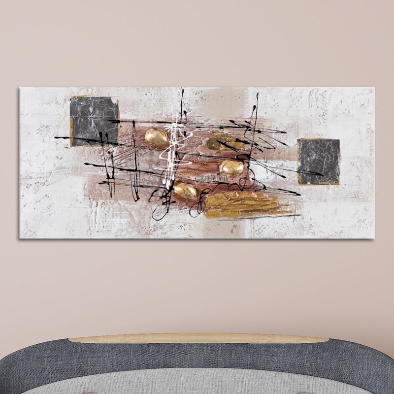 Textured Surface Abstract Wall Art Contemporary Canvas Painting for Home Interior