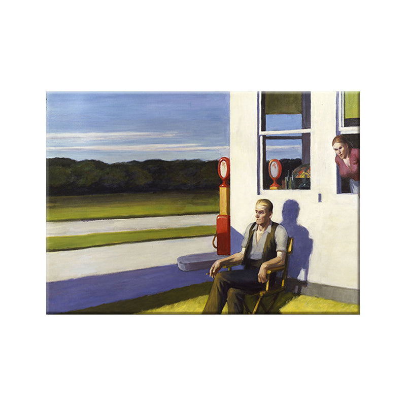 Edward Hopper Scenery Wall Art Modern Style Textured Canvas Print for Home Pathway