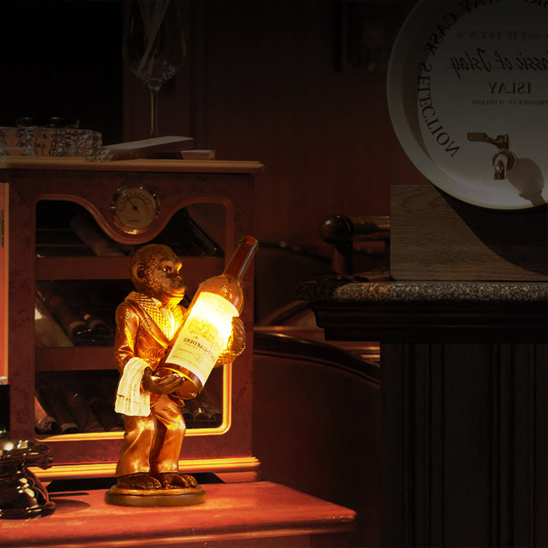 One-light Industrial Desk light Monkey Shape Table Lamp for Restaurant Cafe Children Bedroom