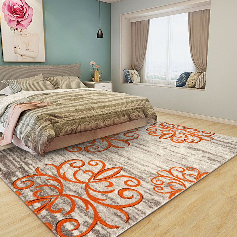 Witwash paisley patroon tapijt grijs klassiek tapijten polyester wasbaar niet-slip ruggebied tapijt voor woonkamer
