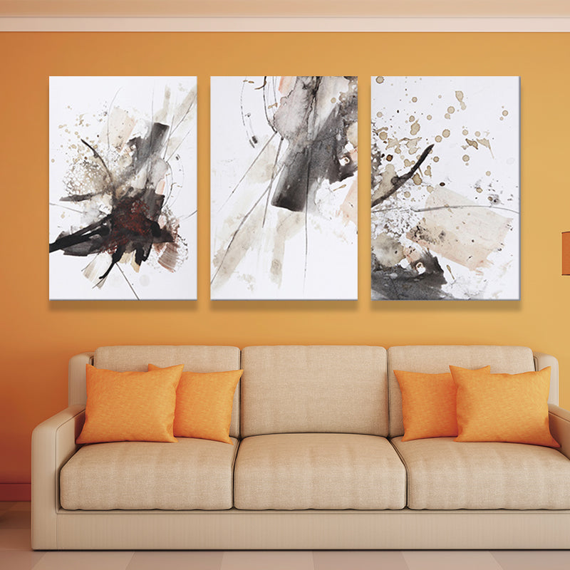 Abstract Spray Paint Art Print Contemporary Canvas Wall Decoration for Living Room